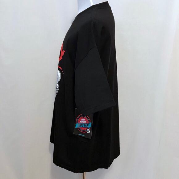 Hipstar NWT Black Graphic Short Sleeves Shirt Men 2X - Picture 7 of 9